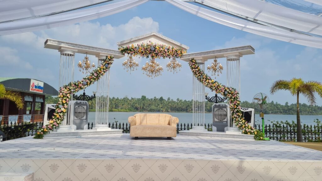 wedding stage in kerala